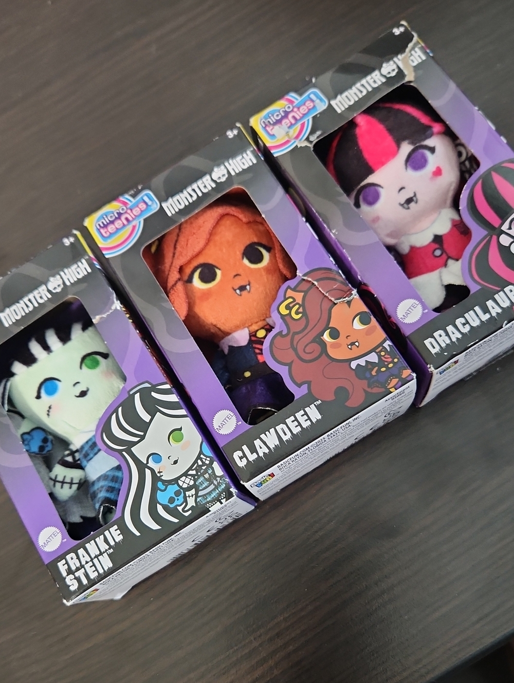 Monster High Micro Beanies Set Of 3